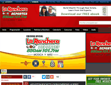 Tablet Screenshot of laranchera850.estrellatv.com