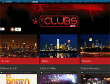 Tablet Screenshot of clubs.estrellatv.com