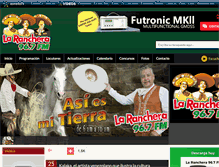 Tablet Screenshot of laranchera.estrellatv.com