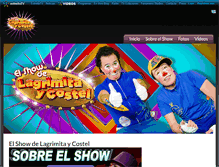 Tablet Screenshot of lagrimitaycostel.estrellatv.com